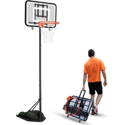 Portable Basketball Hoop Outdoor Basketball Goal Adjustable Basketball Hoops Outdoor Indoor 6.9 to 8.7 Ft Youth Basketball Hoop Basket Ball Hoop Outsi