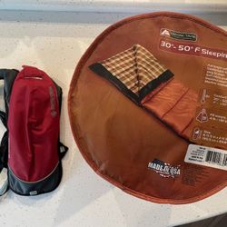 Hydration Pack And Sleeping Bag (NEW)