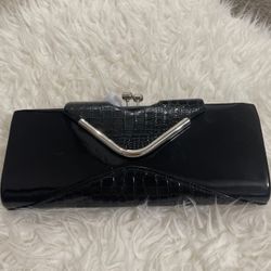 New beautiful black clutch crossbody