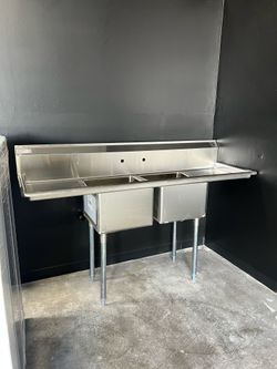 Stainless Steel Dual Sink “72”