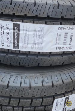 New Tire 235/65R16C and rims