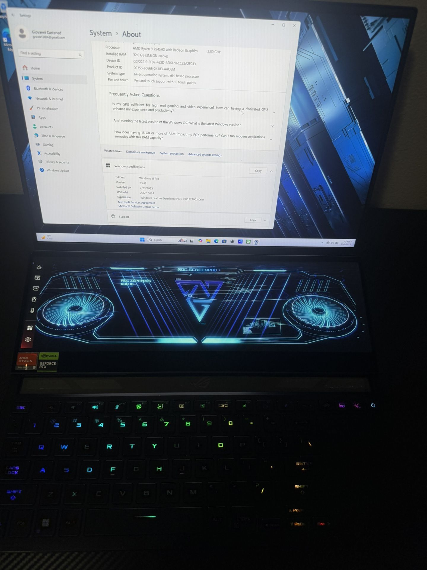 Asus ROG Gaming Laptop