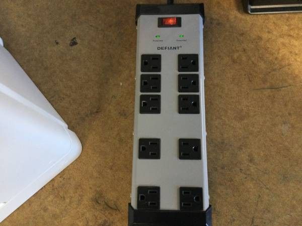 Commercial Electric YLPT-46 All Metal Surge Protector 15 ft. 10-Outlet