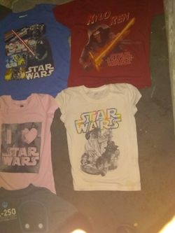 Star wars t-shirts and backpack