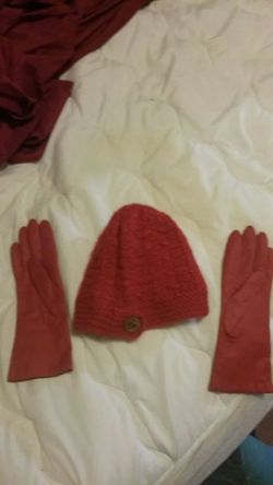 Red hat and gloves