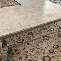 Beige Marble Stone Living Room Table 