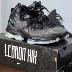 Nike Lebron 19 Black Antheracite Green Glow