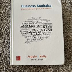 Business Statistics Textbook