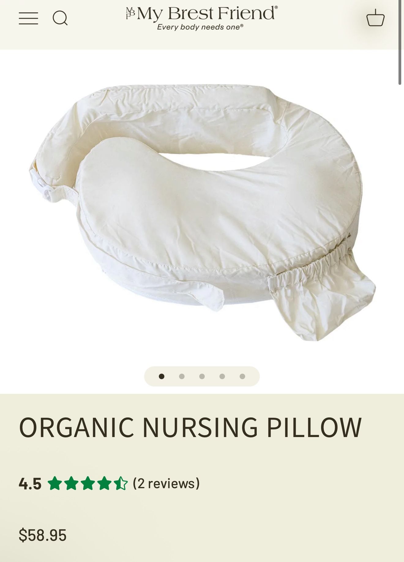 My Best Friend Nursing Pillow