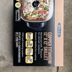 Bella Copper Titanium Skillet 