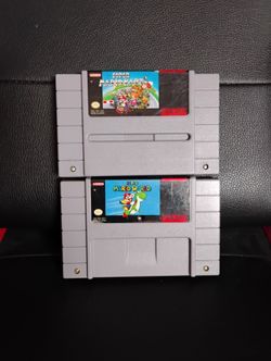 Super Nintendo SNES Games Mario Game Bundle Lot Collection