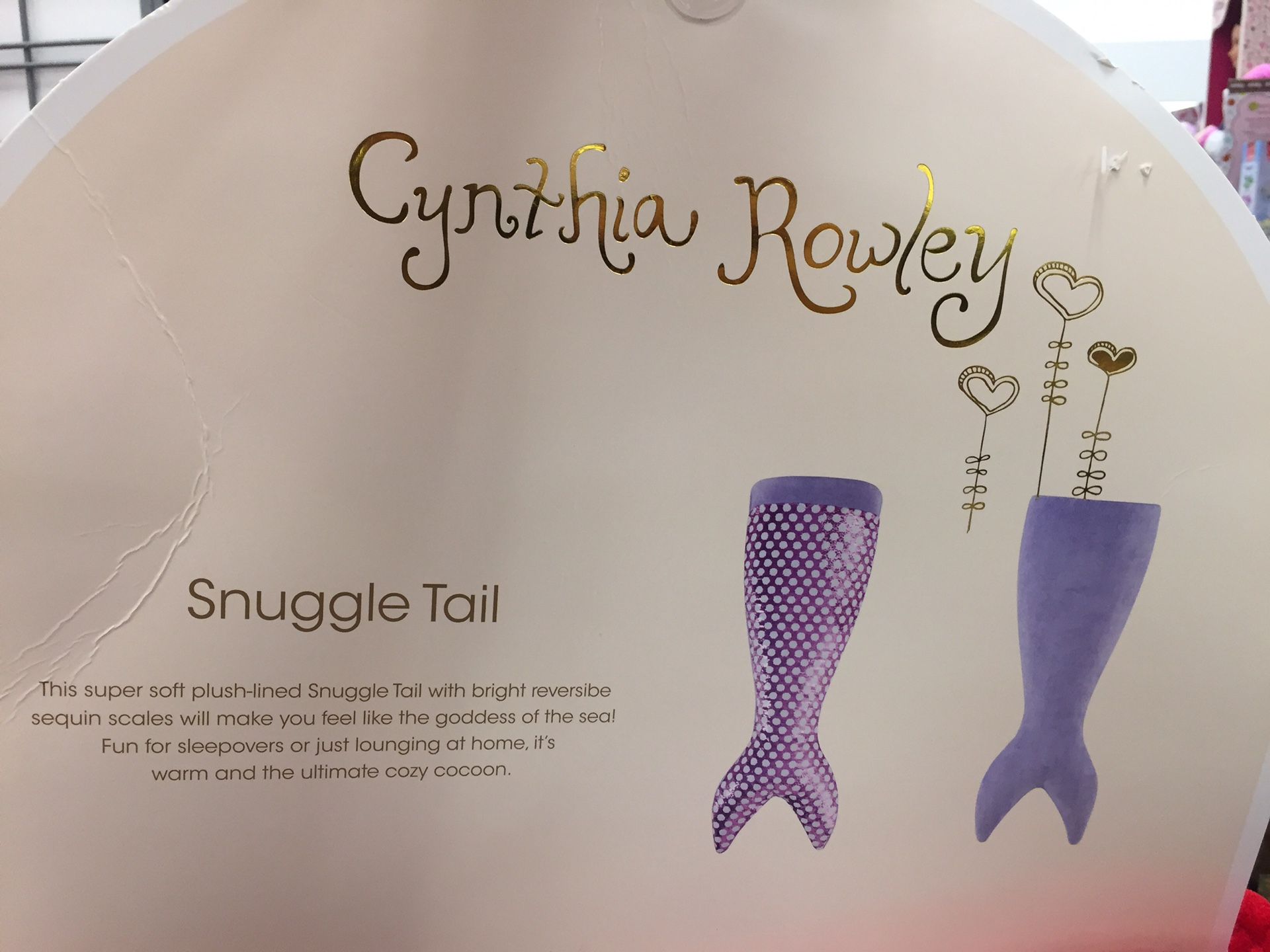 new! Cynthia Rowley Snuggle Tail mermaid blanket