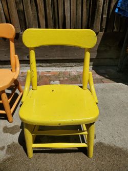Vintage children's chairs
