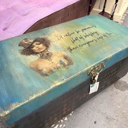 Solid Wood Vintage Trunk turned Coffee Table