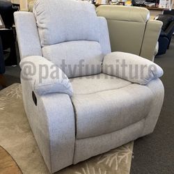Light Gray Manual Recliner Chair $199.99