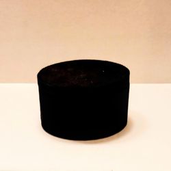 Black Jewelry Box With Lid and Padded Bottom Inside.