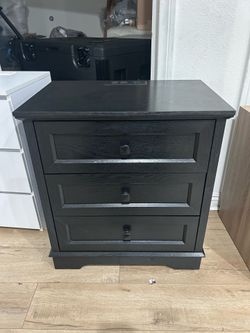 W23.8”x D15.8”x H26”Nightstand with Charging Station and 3 drawers