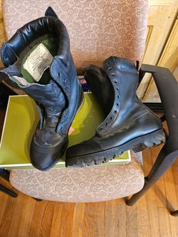 Botas para trabajo pesado cubiertas de fierro en la punta y atras 7.5
