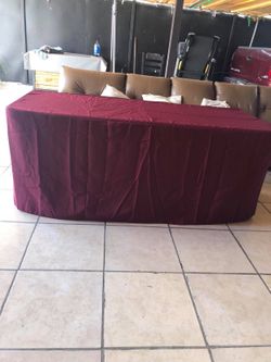 Mantel Faldón plain burgundy