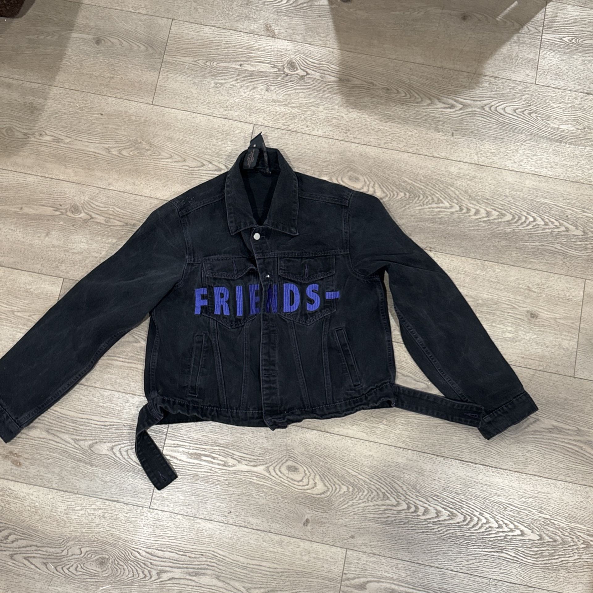 Vlone Denim Jacket Black Purple