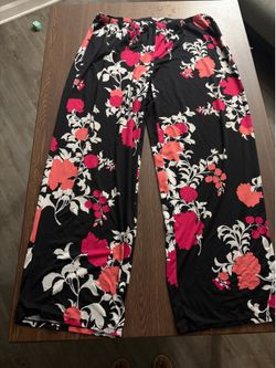 Floral print pant