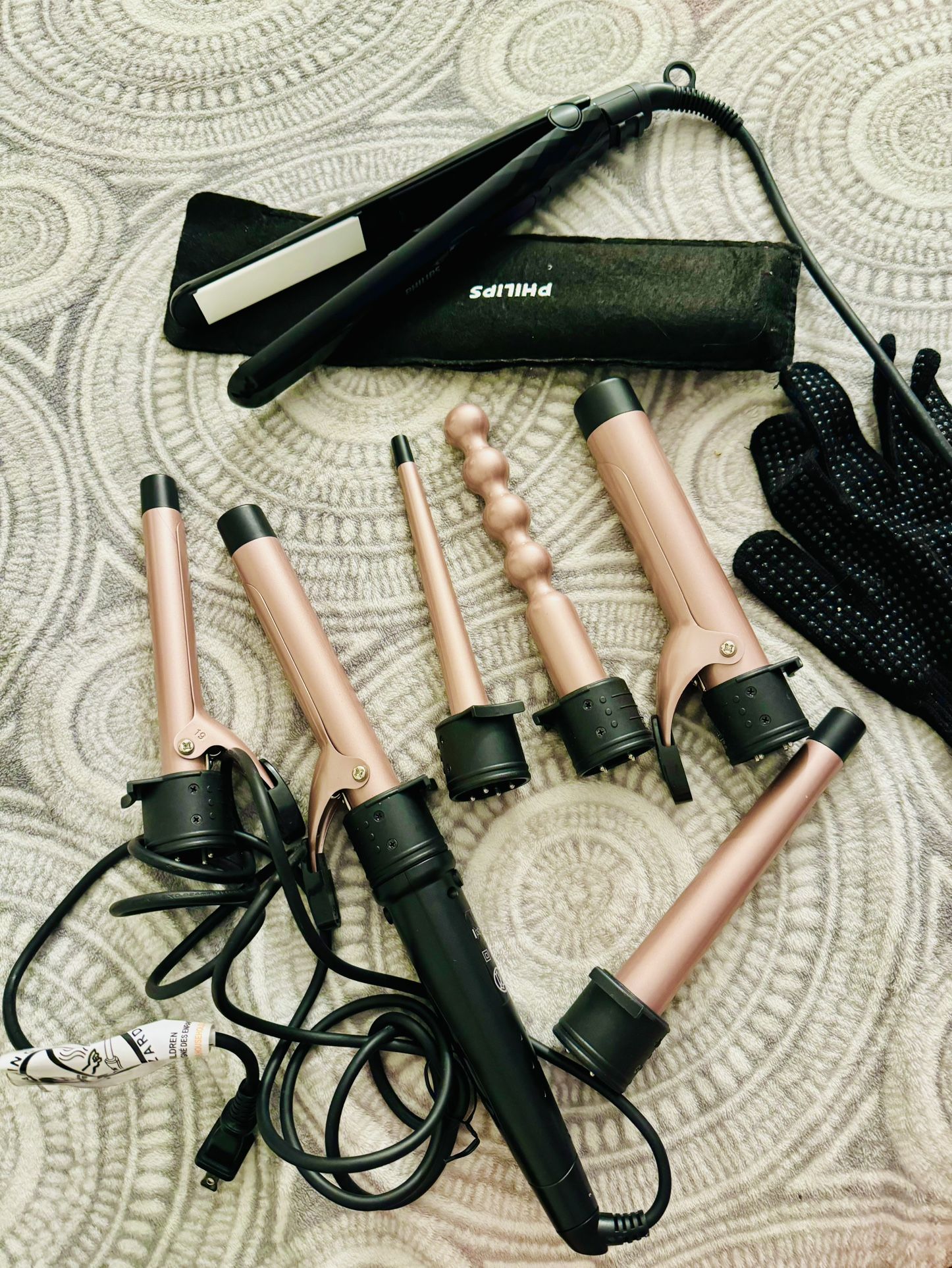 Hair Curlier 6 In 1 And Hair Straightener 