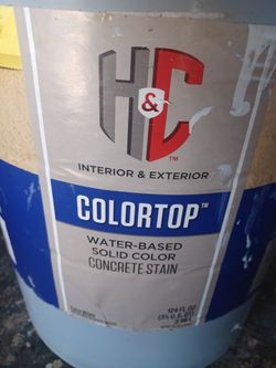 5 gallons concrete & garage floor gray paint