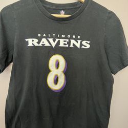 Baltimore Ravens Kids Size 14-16 Jackson pre Owned Shirt