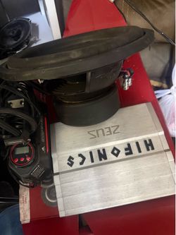 Hifonics amp and 12” sub