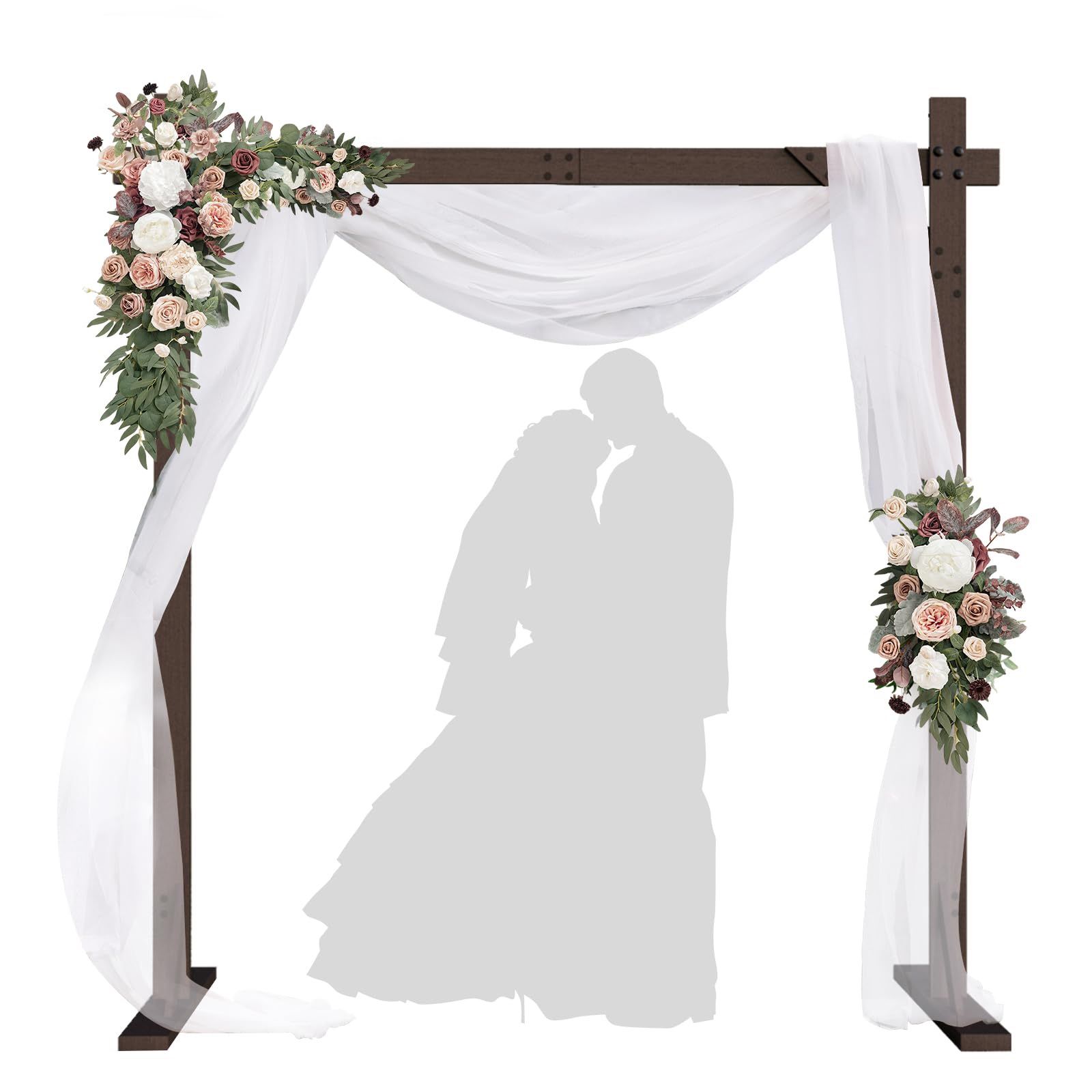 Pondpm 7.48FT Wooden Wedding Arch