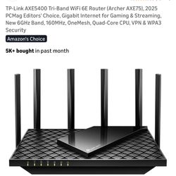 TP-Link AXE-5400 Triband WiFi 6E