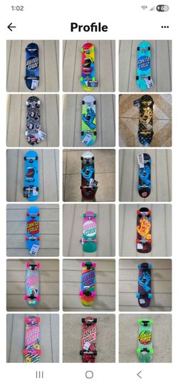 SANTA CRUZ SKATEBOARD CRUISER DIFFERENT PRICES