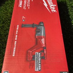 Milwaukee M18 18V Lithium-lon Brushless Cordless 1 in. SDS-Plus D-Handle Rotary Hammer (Tool-Only)