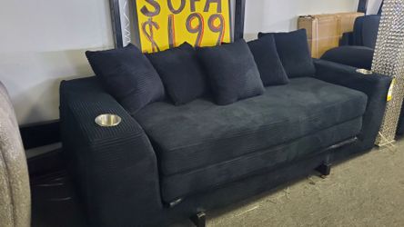 sofa / bed with cupholders