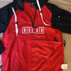 Nike Air Anorak Woven  Pullover Jacket Men’s  Size - S  Black/Red