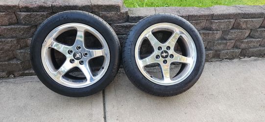 Michelin tires with rims. Size is 245/45 ZR 17