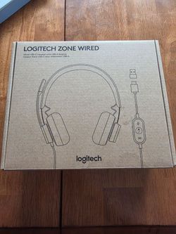 logitech zone wired headphones and microphone