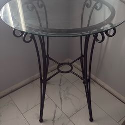 Small Round Glass Table