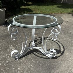 Glass End Table