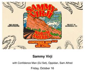 Sammy Virji Red Rocks Concert Ticket