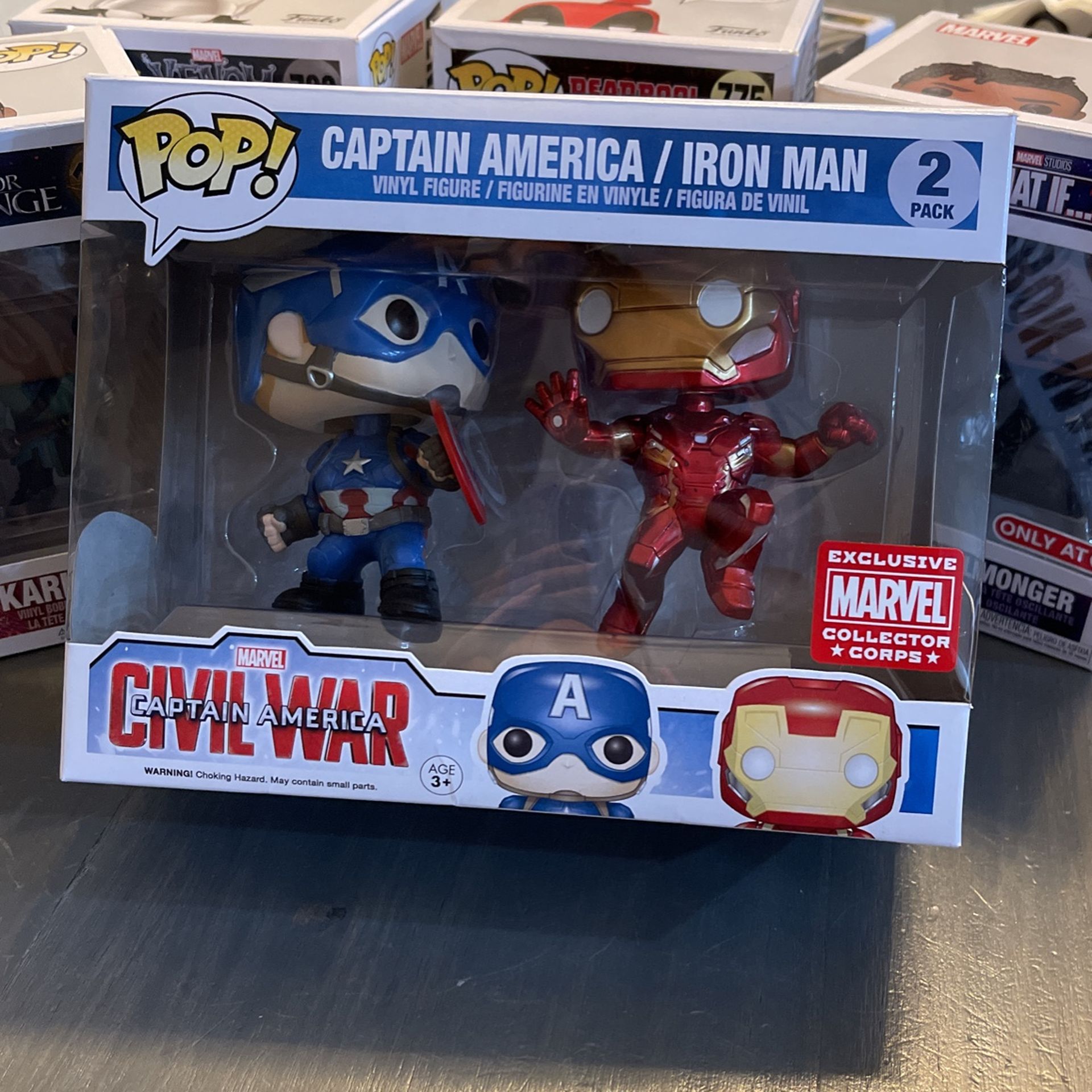 Funko Pop Captain America And Iron Man Civil War - 2 Pack