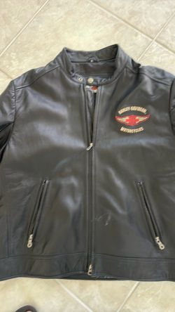 Men’s leather Harley jacket