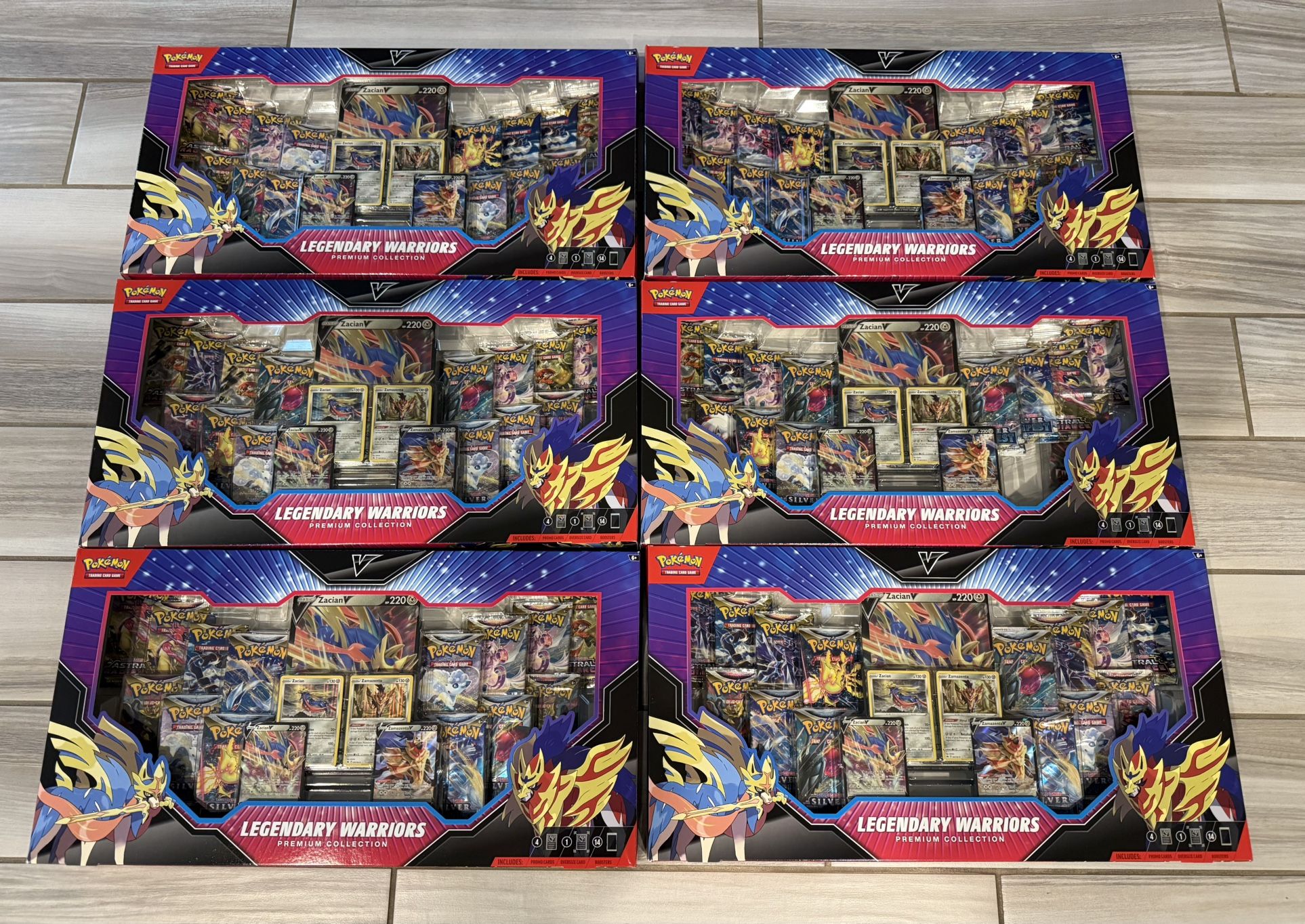 Pokémon Legendary Warriors Premium Collection X6
