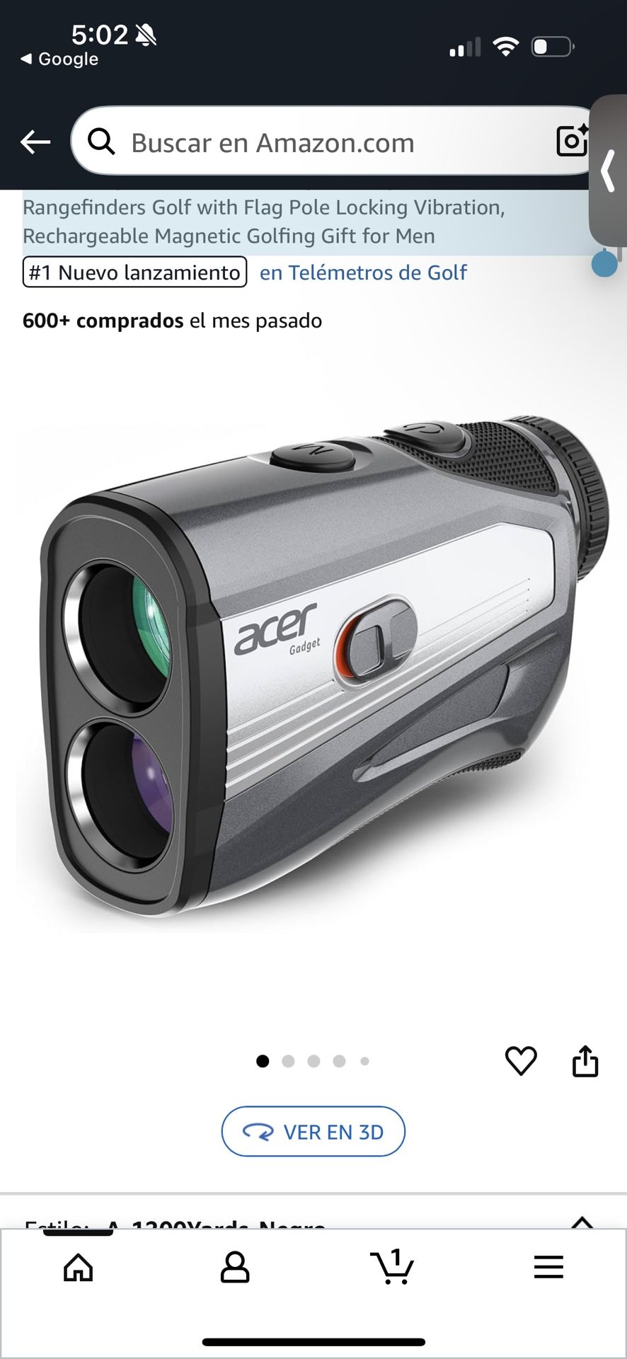 Acer Gadget Golf Rangefinder with Slope