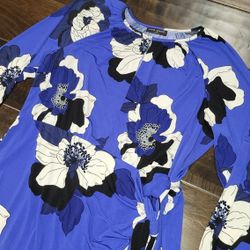 Plus Size 22/24 Lane Bryant Beautiful Floral Dress Excellent Condition PRICE Is Firm Cash Only 