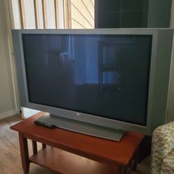 Beautiful 55" Inch Flat Screen LG TV With TV Stand 