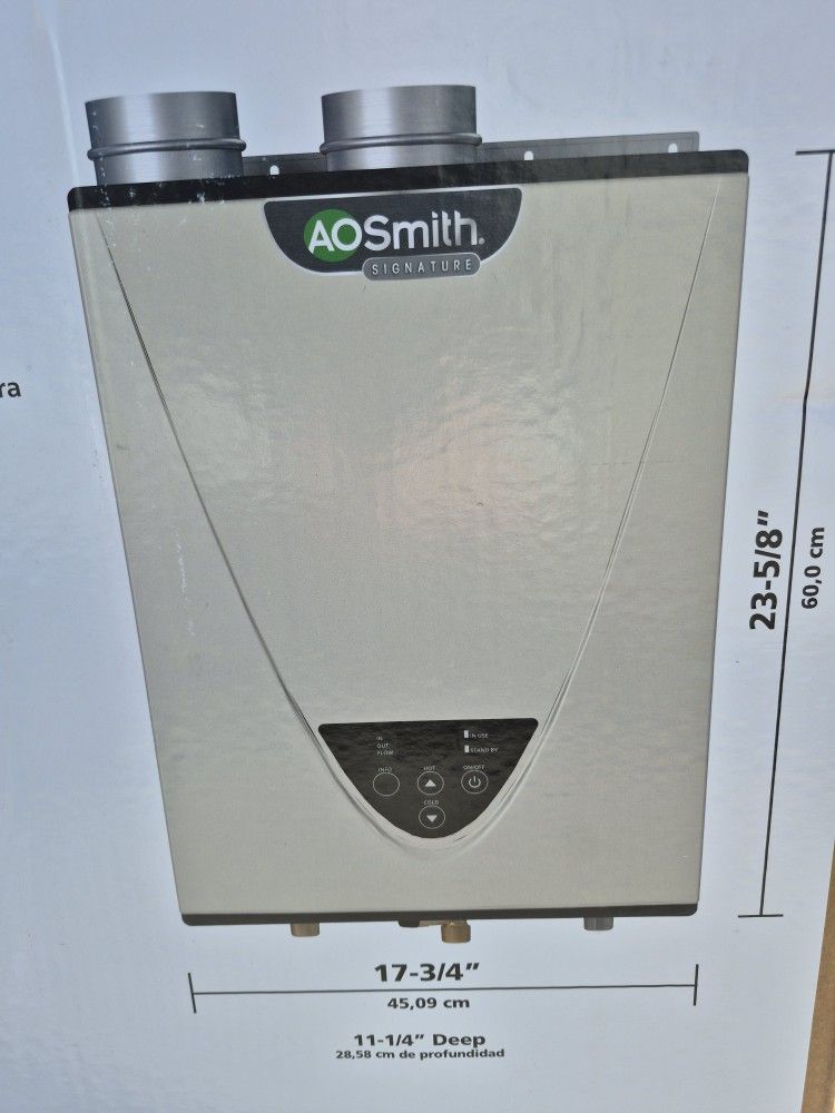 AO SMITH 160,000 BTU INDOOR TANKLESS WATER HEATER