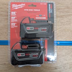Milwaukee M18 XC 5 AH Batteries NEW 