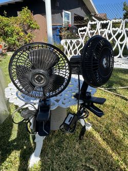 Clip on electric fans