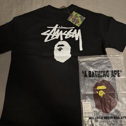 Stussy x Bape Tee Shirt